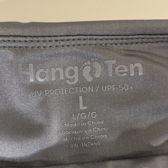 Hang Ten Women’s Size Large L Light Blue Gray UPF 50+ Shorts UV Protection - Picture 3 of 6